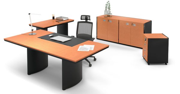 CONJUNTO MESA DIRETORIA MIXER MDF - MRF-01